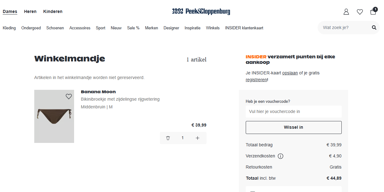 Peek en Cloppenburg Kortingscode